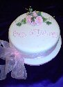 Single tier cake