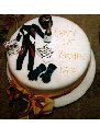Single tier cake