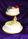 Two single tier cakes