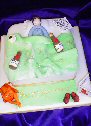 Single tier cake